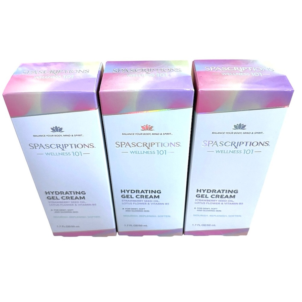 Spascriptions Hydrating Gel Cream Strawberry Seed Oil Lotus Flower & Vitamin B5